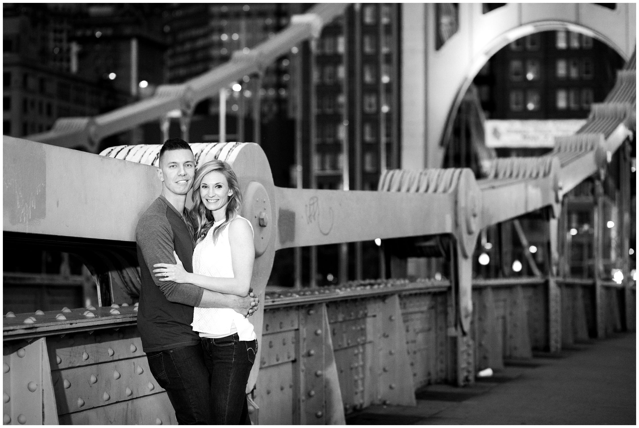 black and white engagement photography, black and white pittsburgh engagement photo, clemente bridge pittsburgh, city engagement, city engagement photography, yellow bridge pittsburgh, yellow bridge photo shoot pittsburgh, clemente bridge engagement, fun pittsburgh engagement photography, romantic pittsburgh engagement photography, pittsburgh engagement photographer, pittsburgh engagement photography, pittsburgh engagement, pittsburgh wedding photographer, pittsburgh wedding photography, pittsburgh wedding, pittsburgh north shore, pittsburgh skyline, pittsburgh couple, engagement photo, engagement photography,